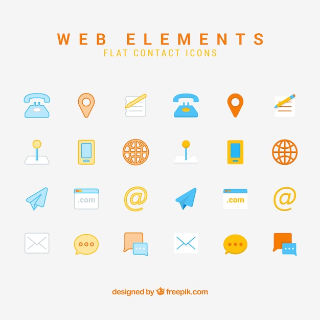 Vector collection of contact elements