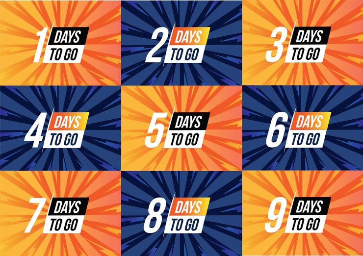 collection of countdown banner sale reminder