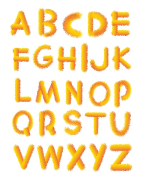 Collection of creative alphabet vector templates