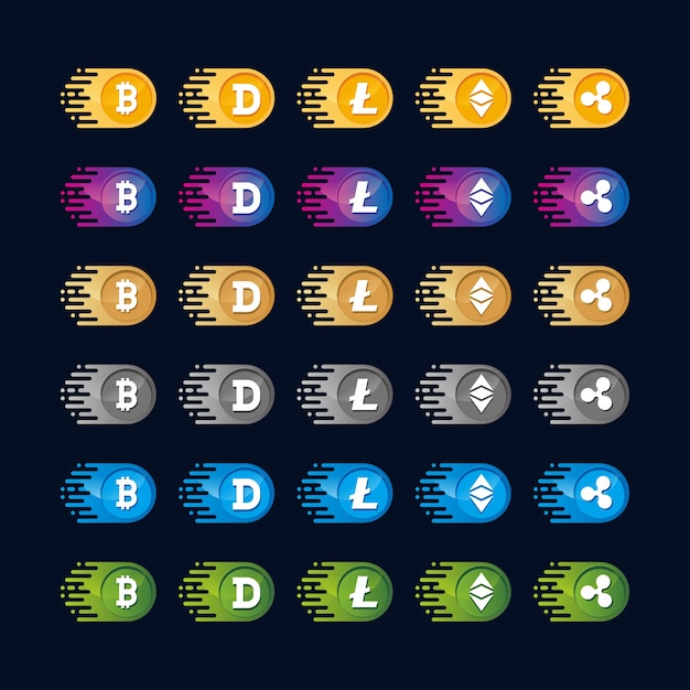 Collezione di loghi criptovaluta