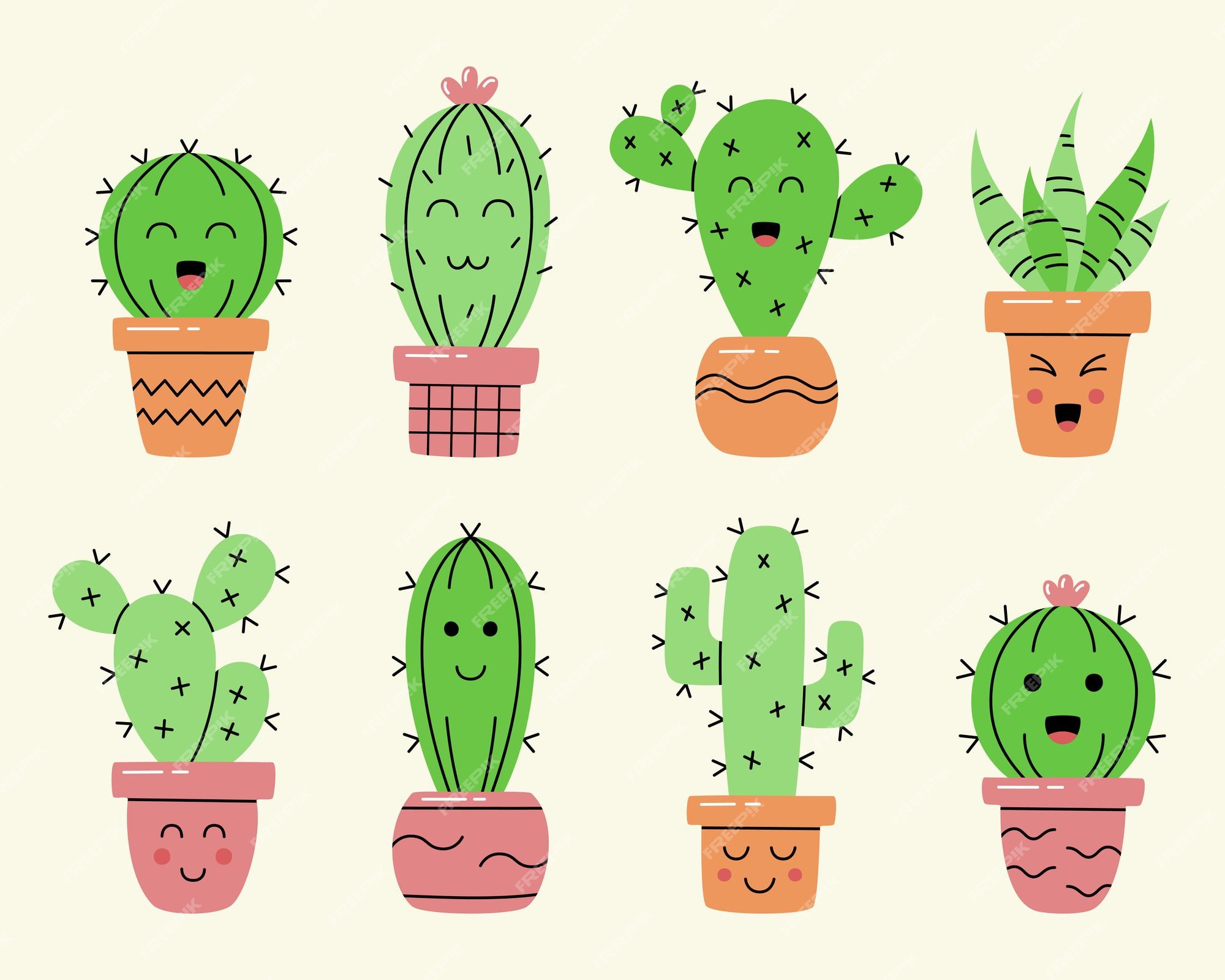 Plant Drawing Cactus Cartoon Cactaceae Hd Image Free - Cacto