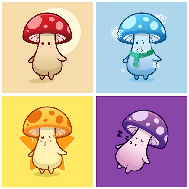 COMO DESENHAR UM COGUMELO FOFO - HOW TO DRAW A CUTE MUSHROOMS 