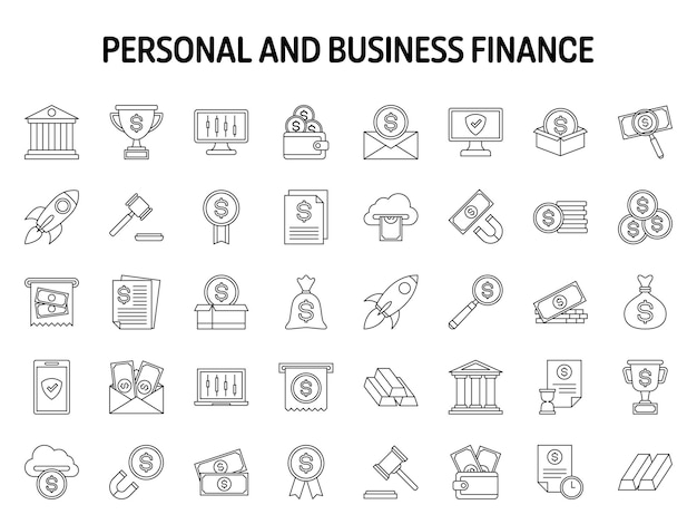 Collection of design elements for Personal and Business Finance