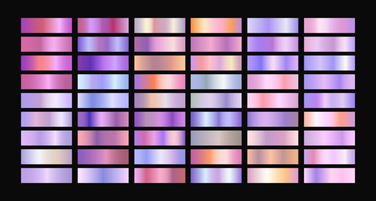 Vector a collection of different color patterns