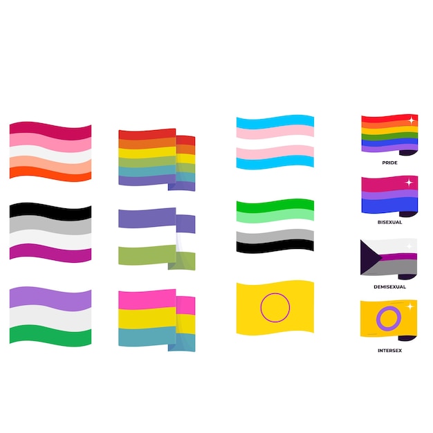a collection of different colored flags with the word quot circle quot on the bottom