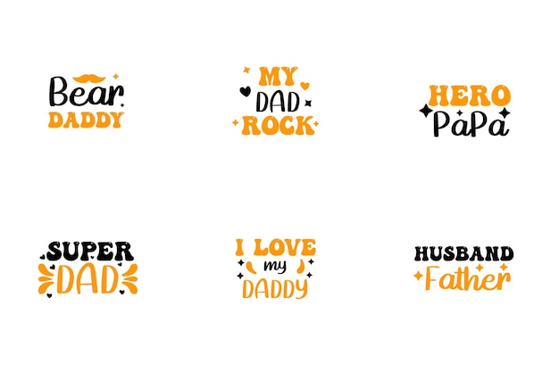 A collection of different fonts for my dad.