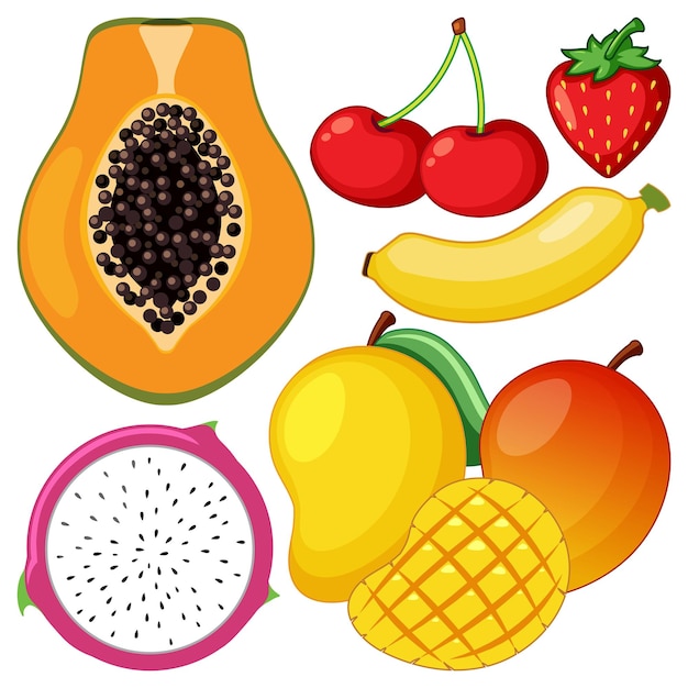 A collection of different fruits