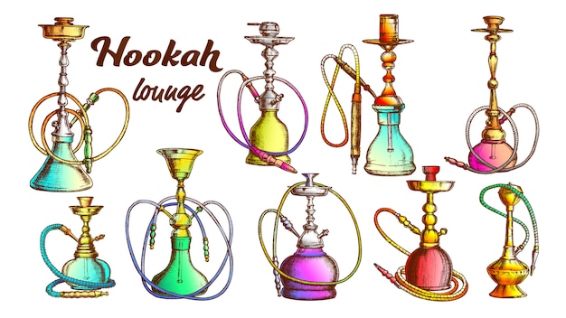 Collection of Different Hookah Set