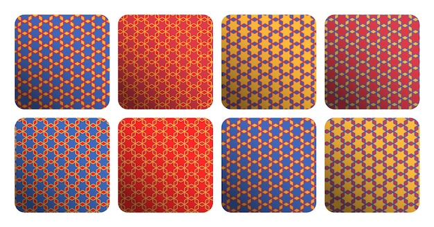 A collection of different squares with the same pattern as the one shown.