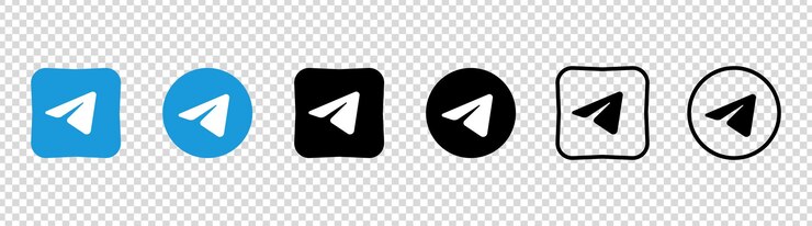 Vector collection of different telegram icons social media logo vector line icon for business and advertising transparent background editorial