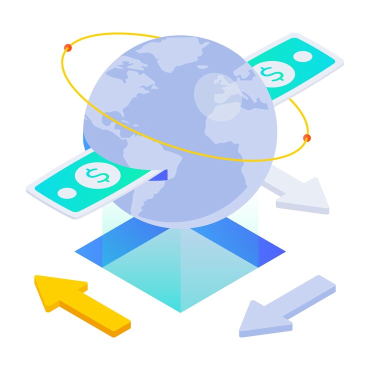 Vector collection of digital payments and finance isometric icons