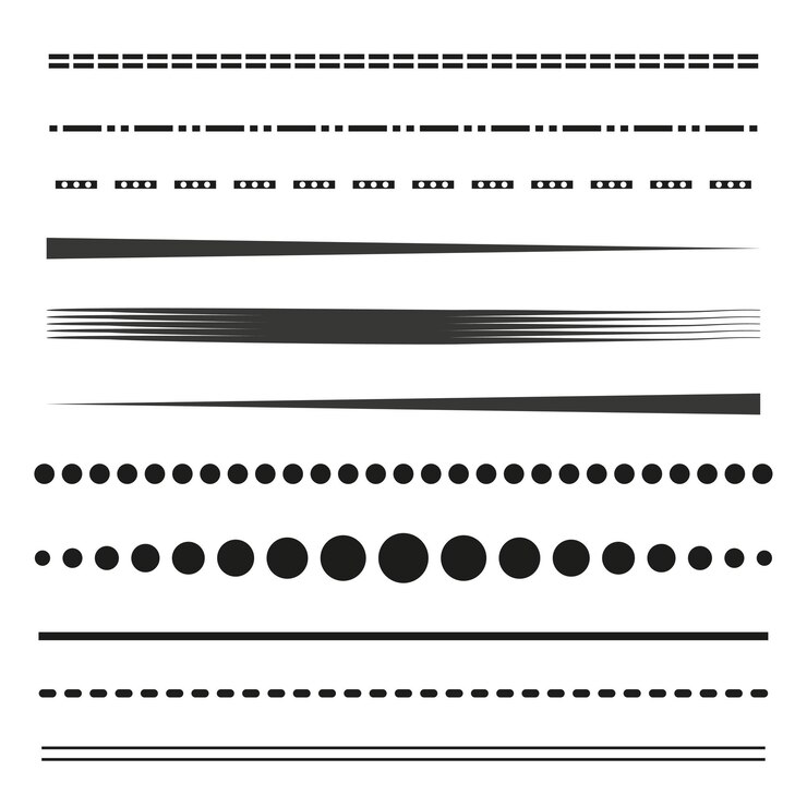 Vector collection of dividers line vector illustration eps10 stock image