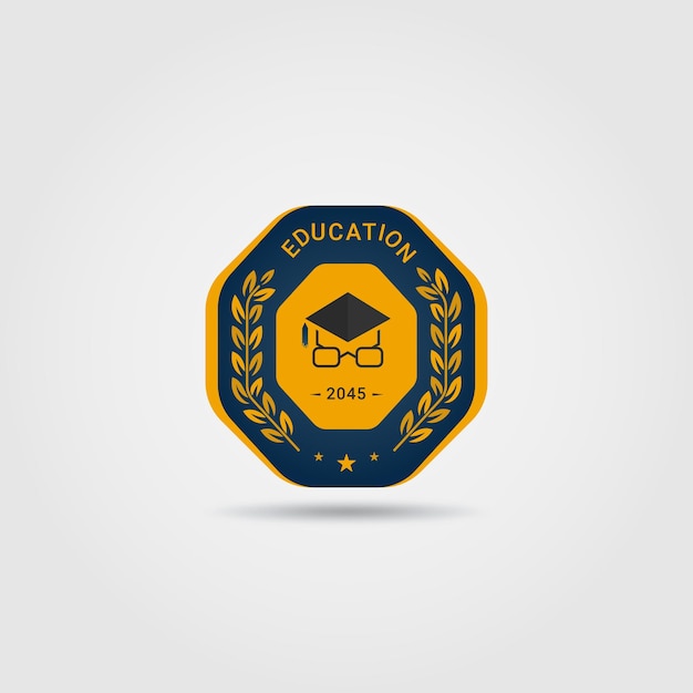 Collection of education flat logo design