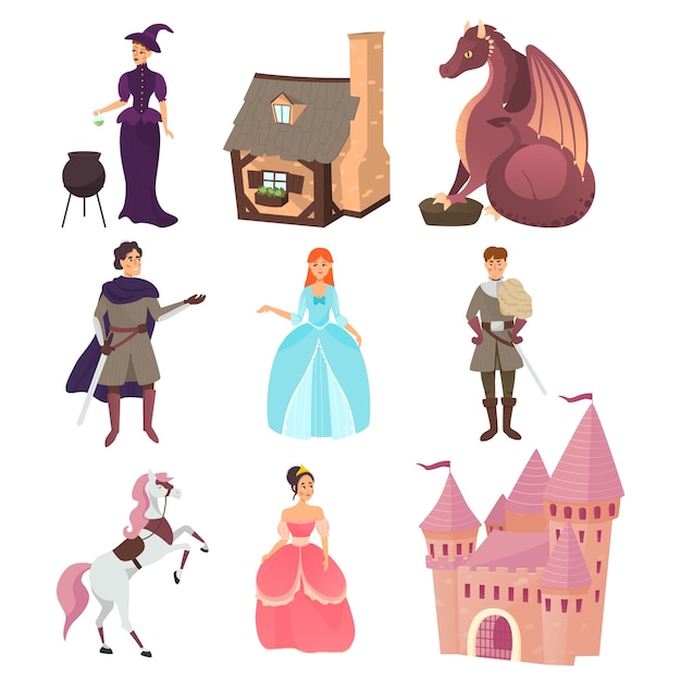 Collection of fairytale characters