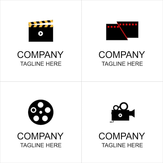 collection of film and image recording device logos, usable for digital and print