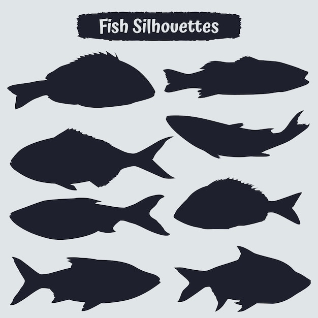 Collection of Fish silhouettes