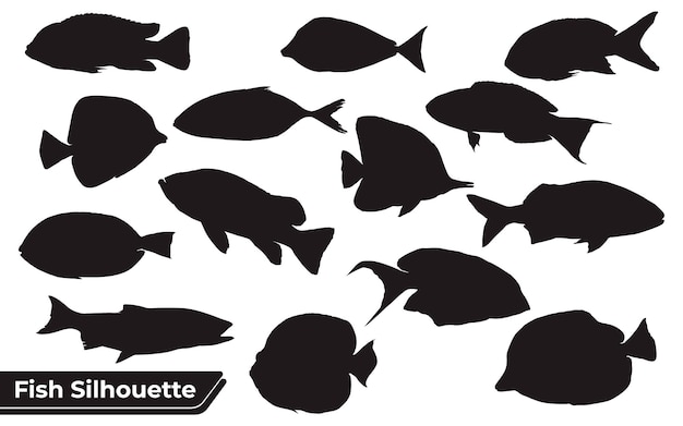 Collection of Fish silhouettes