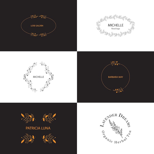 Collection of florist logo