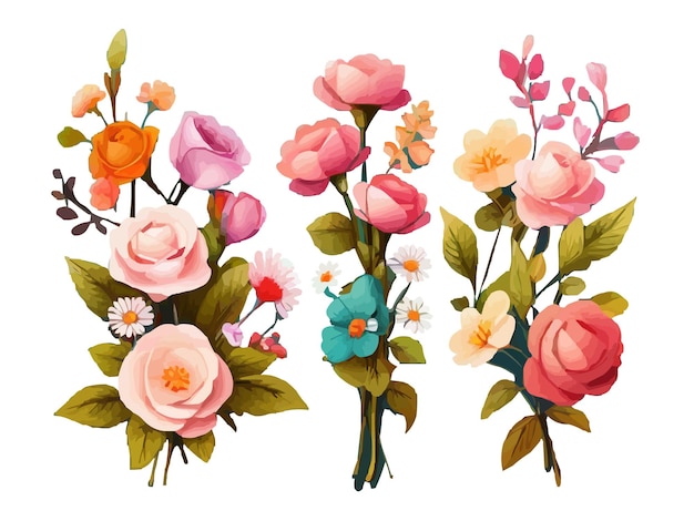 a collection of flowers