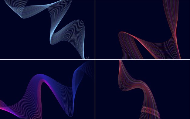 幾何学的な最小ラインパターンセットのコレクション