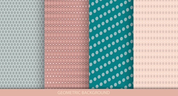 Collection geometric patterns in pastel colors Abstract minimalistic geometric textures