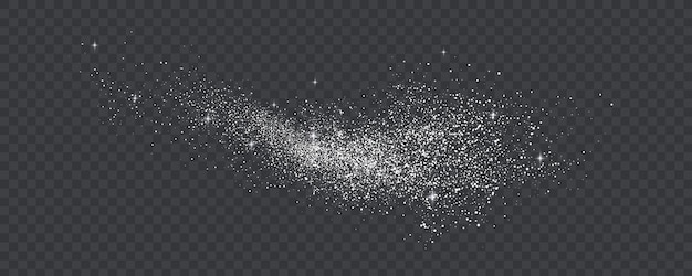 Vector collection of glittering stars with golden shimmering swirls shiny glitter design