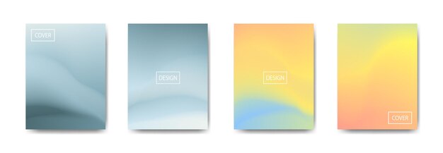 Collection of gradient background for poster flyer banner