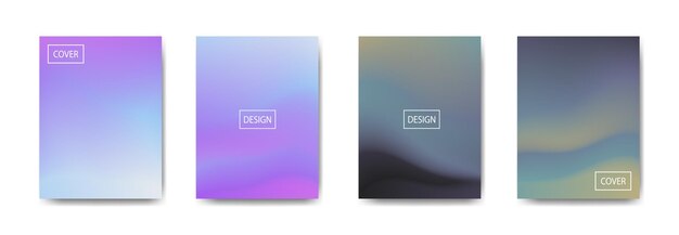 Collection of gradient background for poster flyer banner