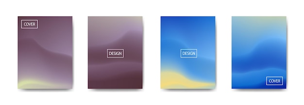 Collection of gradient background for poster flyer banner