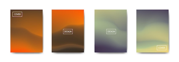 Collection of gradient background for poster flyer banner