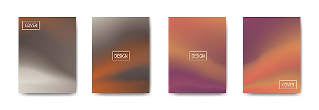 Collection of gradient background for poster flyer banner