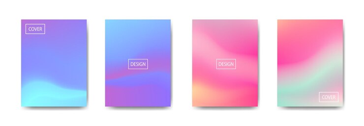 Vector 포스터 전단지 배너에 대한 그라데이션 배경 컬렉션