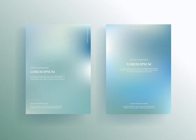 Collection of gradient posters