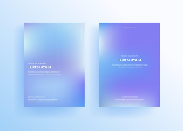 Collection of gradient posters