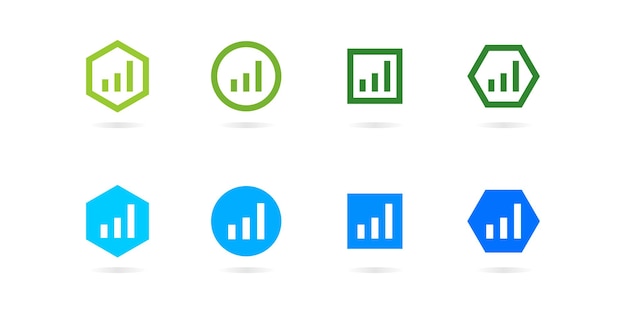 Коллекция растущего логотипа успешной бизнес-компании, инвестиции, финансы, маркетинг, продажи и рост