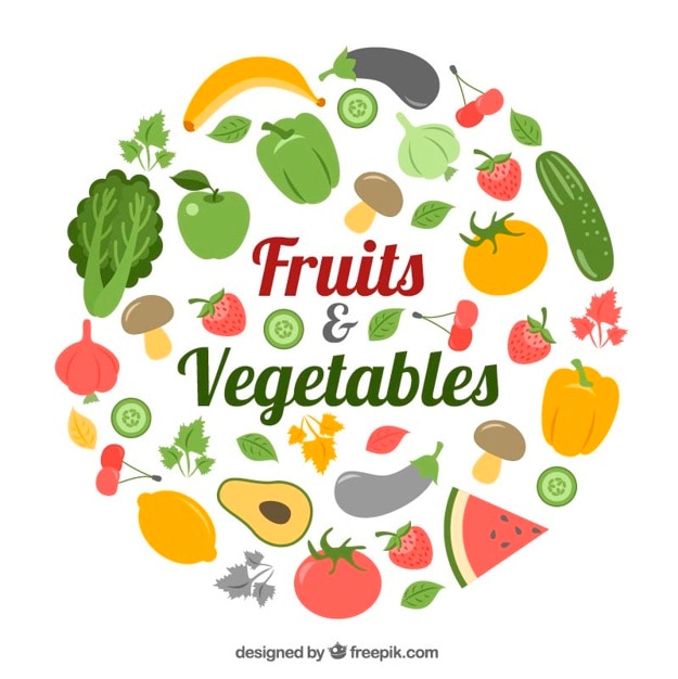 Vector collection of healthy food