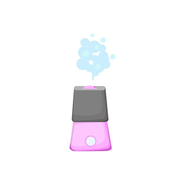 A collection of humidifiers. an ecological system for humidifying dry air in the house and any other room. microclimate of household appliances. modern vector flat cartoon illustration.