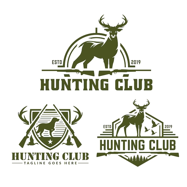 Collection of hunting logo pack