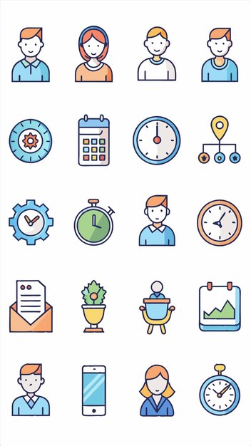 アイコンのコレクション - 時計
