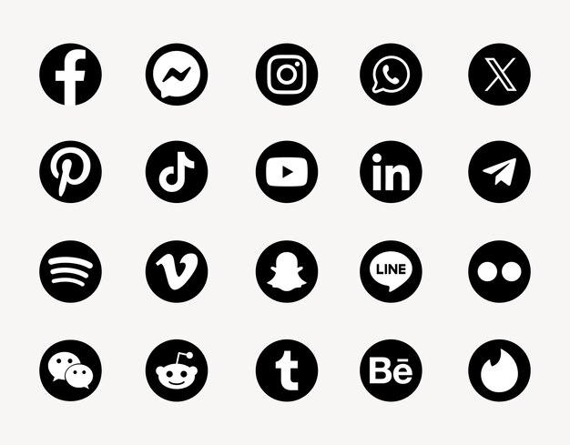 Vector a collection of icons with a web page in the middle