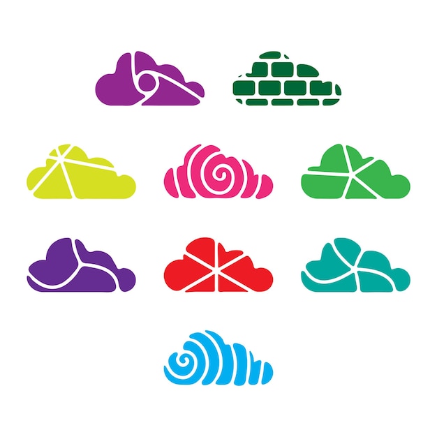 Collection of illustration cloud icon