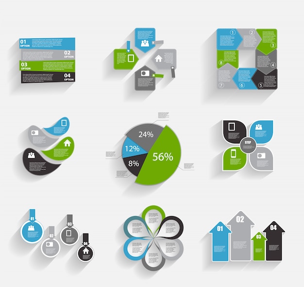 Collection of Infographic Templates for Business 