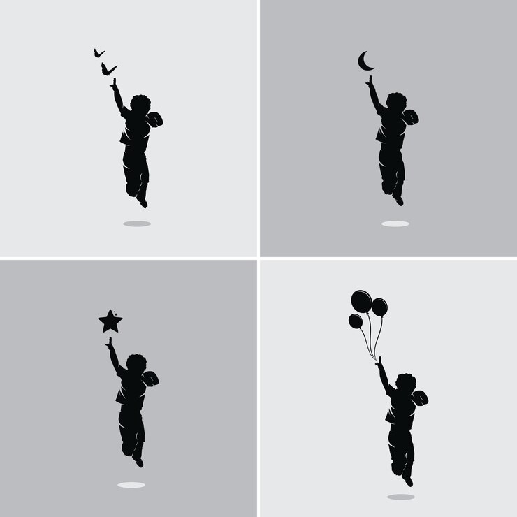 Collection of kids reach dreams
