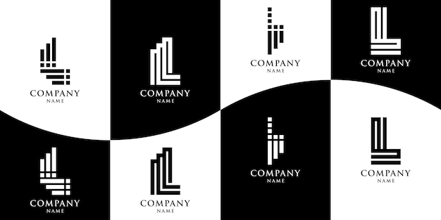 Collection of letter l logos