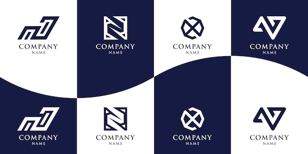 Collection of letter n logos