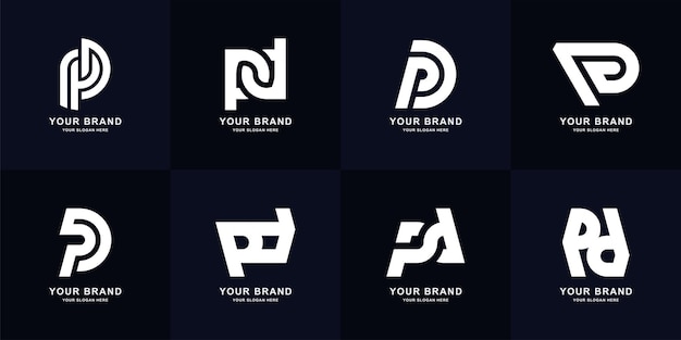 Collection letter pd or dp monogram logo design