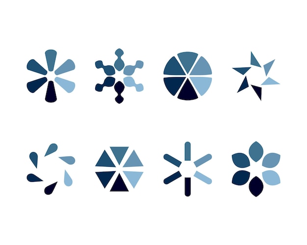 Collection Loading bar status icon Vector loaded icons Download progress Donload or Upload
