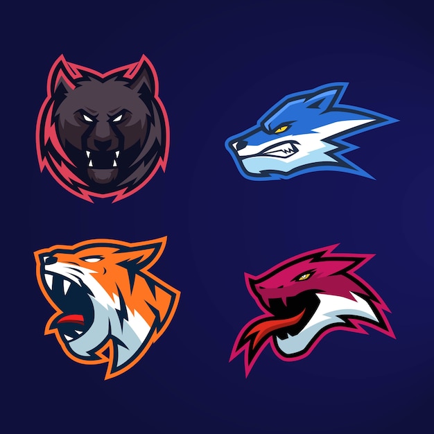 The collection logo esports animal