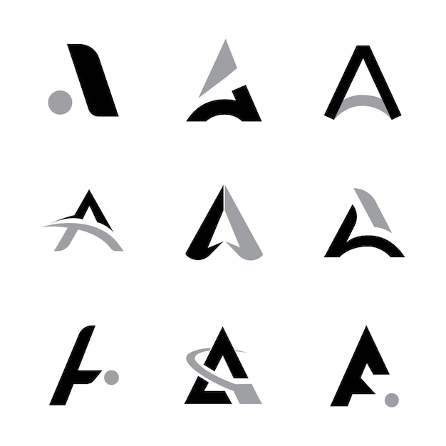 Vector collection of a logo templates