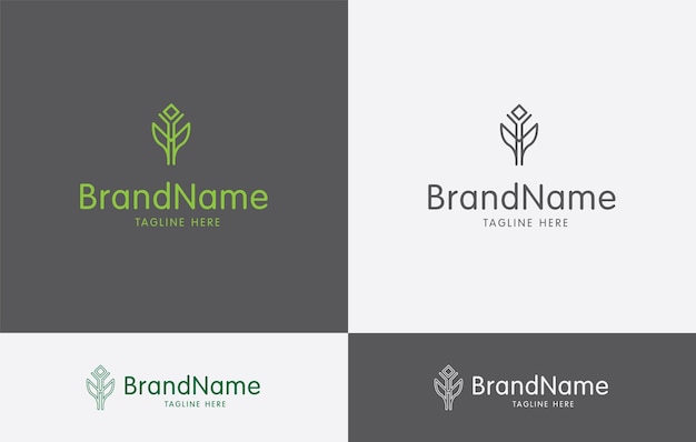 A collection of logos for brand name.